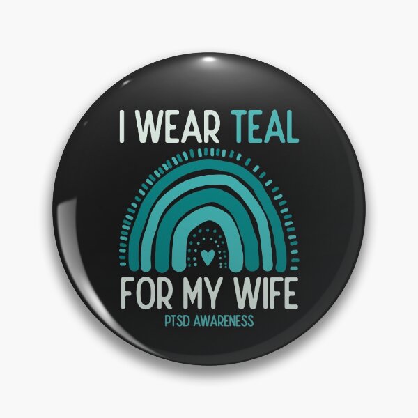 Item preview, PTSD Awareness I Wear Lime Teal For My Wife designed and sold by JokeGysen.