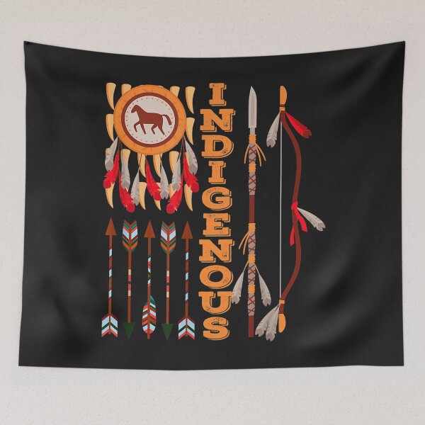 Item preview, Native American Spirit Indigenous Flag Indian Chief Vintage TShirt16 designed and sold by claudiadccla.