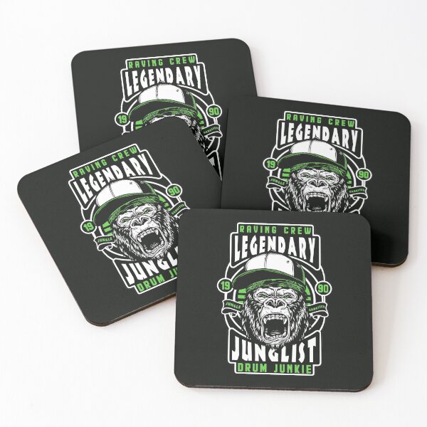 Item preview, Gorilla - Raving Crew - Legendary Junglist - Green designed and sold by BLICK-DESIGNS.