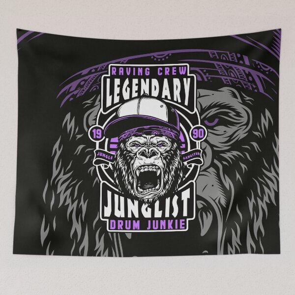 Item preview, Purple - Gorilla - Raving Crew - Legendary Junglist  designed and sold by BLICK-DESIGNS.