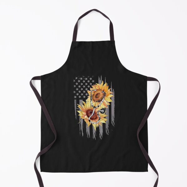 Item preview, Nurse Sunflower American Flag Patriotic RN Nurse Stethoscope designed and sold by claudiadccla.
