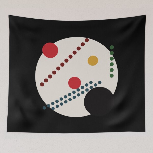 Item preview, Suprematist malevich inspired minimalist circles composition 4 designed and sold by Ricogfx.