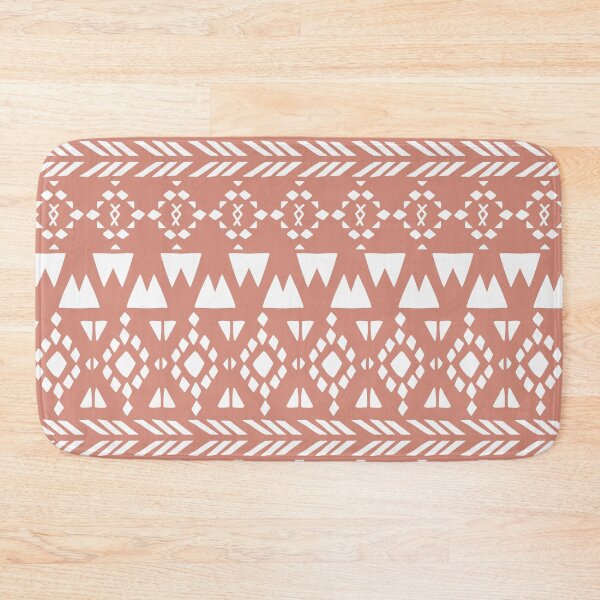 Artikelvorschau, Boho Mud Cloth Pattern auf brauner Terrakotta entworfen und verkauft von ArunikaPrints.
