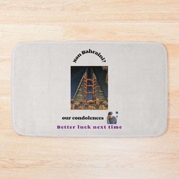 Item preview, "Condolences to non Bahrainis"  (black text) designed and sold by skoumpourdides.