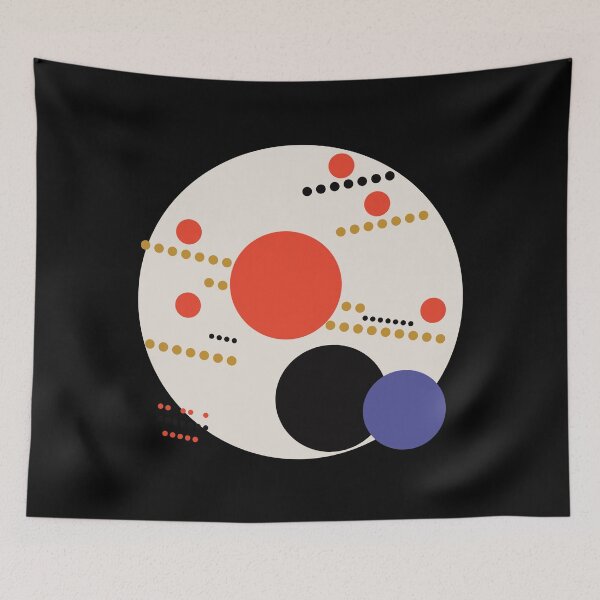 Item preview, Suprematist malevich inspired minimalist circles composition 6 designed and sold by Ricogfx.
