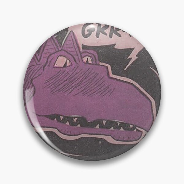 Artikelvorschau, Lila Dinosaurier Comic GRR-RR!, Cartoon-Illustration entworfen und verkauft von Nostrathomas66.