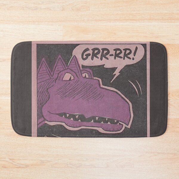 Item preview, Purple Dinosaur Comic GRR-RR!, cartoon illustration designed and sold by Nostrathomas66.