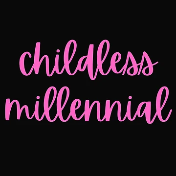 Artwork thumbnail, Childless Millennial Pink  by DesignsofNote