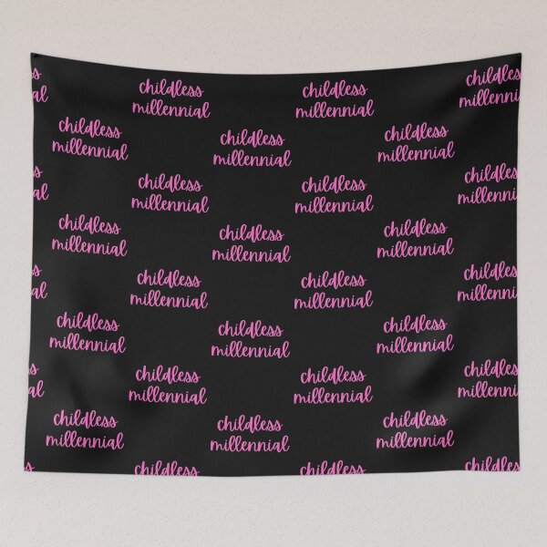 Item preview, Childless Millennial Pink  designed and sold by DesignsofNote.