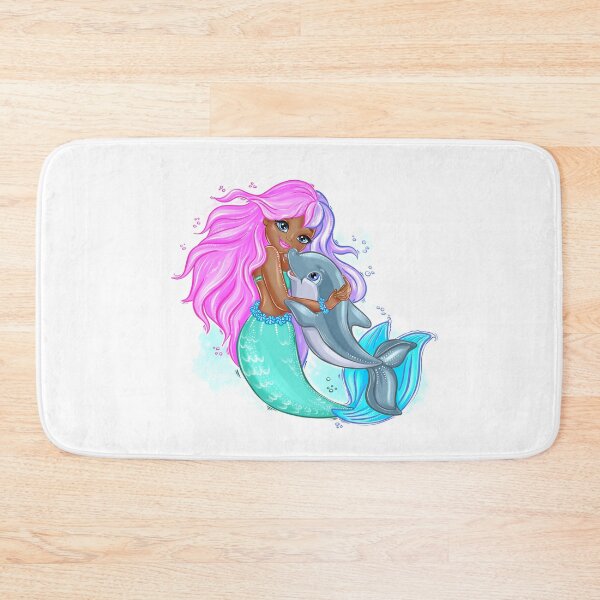 Item preview, Black mermaid, dolphin designed and sold by JeniLoArt.