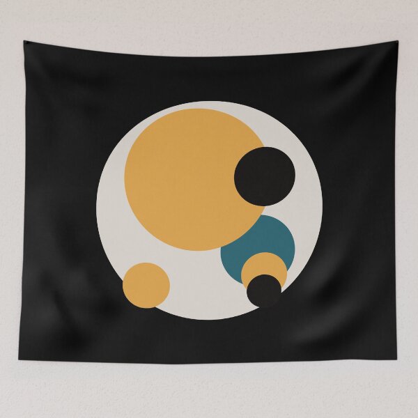 Item preview, Suprematist malevich inspired minimalist circles composition 7 designed and sold by Ricogfx.