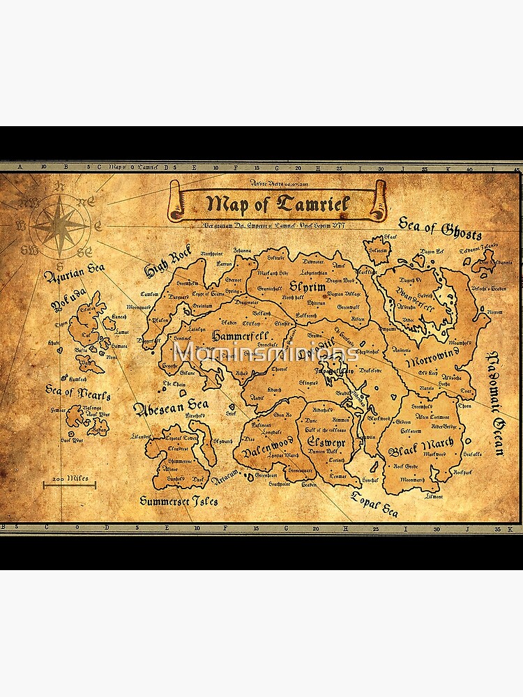 Discover The map of tamriel Tapestry