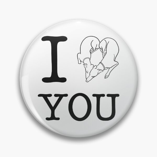 Item preview, Adorable Greyhound dog lovers design; I heart you, I love you  designed and sold by ThisIggyLife.