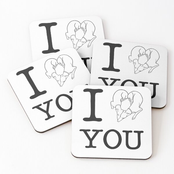 Item preview, Adorable Greyhound dog lovers design; I heart you, I love you  designed and sold by ThisIggyLife.