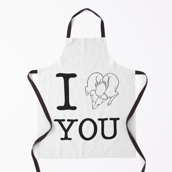 Item preview, Adorable Greyhound dog lovers design; I heart you, I love you designed and sold by ThisIggyLife.