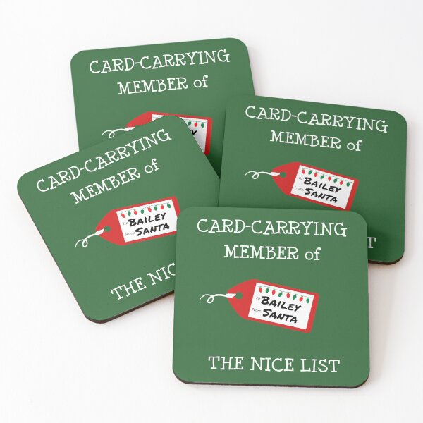 Item preview, BAILEY - Card-Carrying Member of The Nice List designed and sold by IzzyDee-Designs.