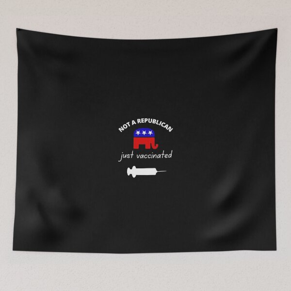 Item preview, Not a Republican Just Vaccinated designed and sold by KaliminaDesigns.