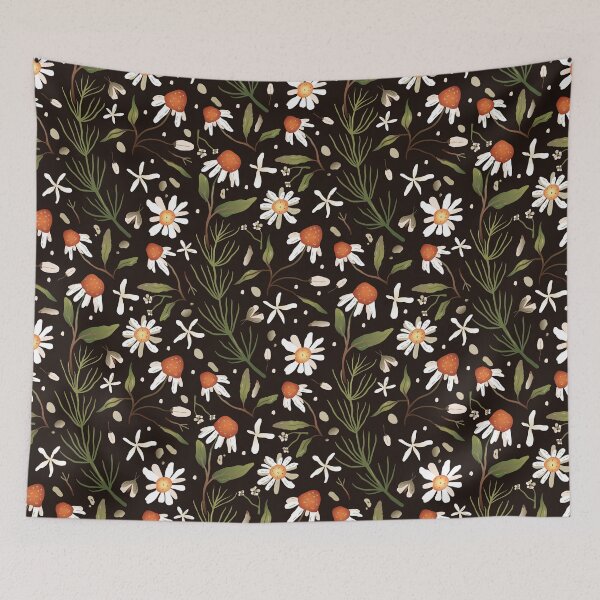 Item preview, Night Garden White Flowers designed and sold by BhavyaBathla.