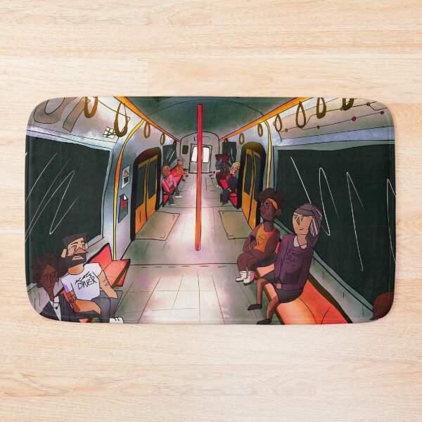 Item preview, Underground Subway Train Illustration designed and sold by Lucie Jamais.