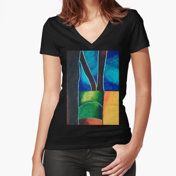 Fitted V-Neck T-Shirt
