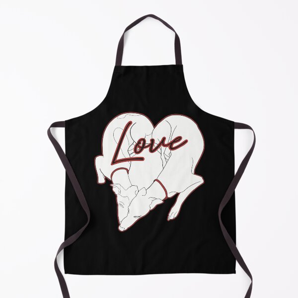 Item preview, Adorable Greyhound dog design shaped in a heart with the word love inside, with red details designed and sold by ThisIggyLife.