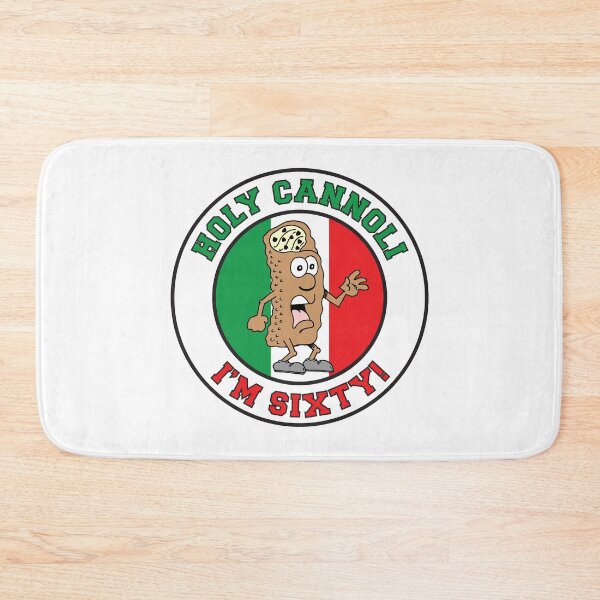 Item preview, Holy Cannoli I'm 60 Italian Cannoli Cartoon With Flag of Italy designed and sold by jaycartoonist.