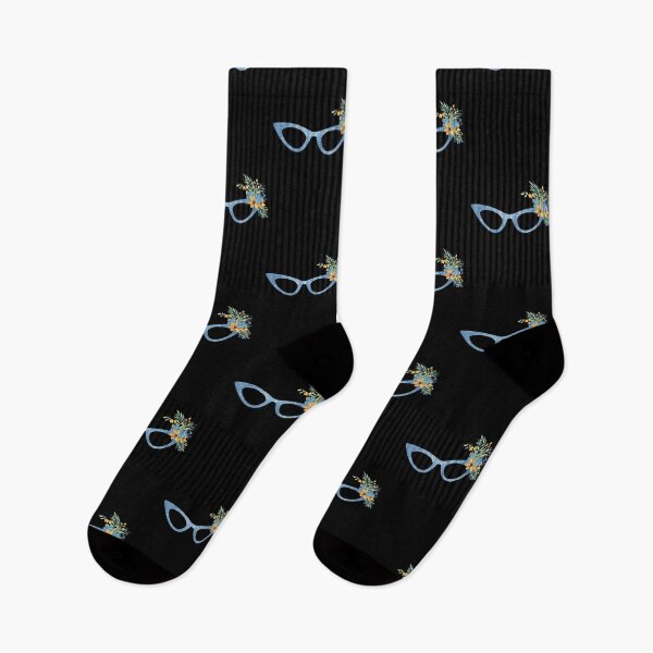 Item preview, Blue Cat Eye Glasses With A Floral Bouquet designed and sold by Primroaddesigns.