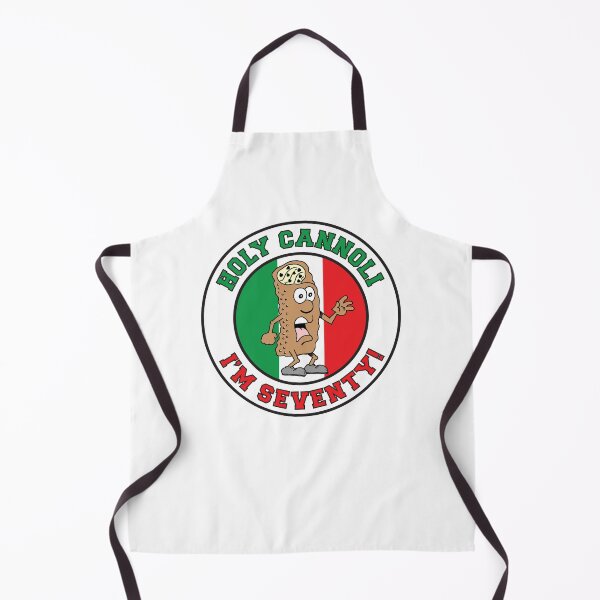 Item preview, Holy Cannoli I'm 70 Italian Cannoli Cartoon With Flag of Italy designed and sold by jaycartoonist.