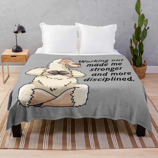 Item preview, Llama workout motivation quote fitness illustration designed and sold by ARTemyzz.