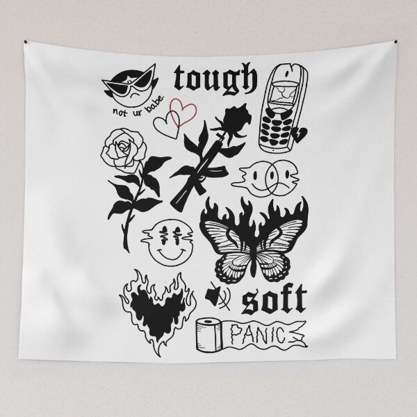 Item preview, Emotionally exhausted , mental health matters sticker pack designed and sold by lucky-fern.