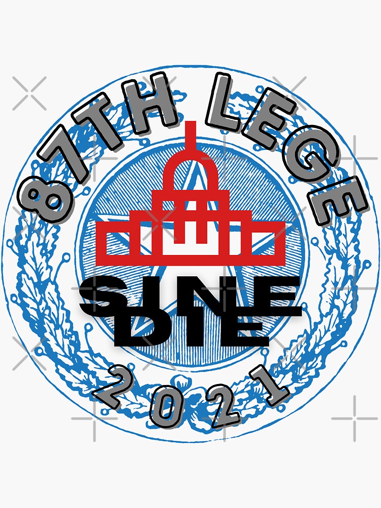 Thumbnail 3 of 3, Sticker, Texas Legislature 87th Legislative Session Sine Die designed and sold by William Pate.