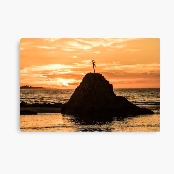 Item preview, Whakatane heads lady on the rock sunset designed and sold by drakeskip.