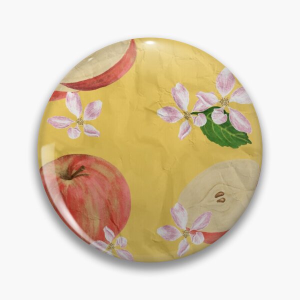 Item preview, Apple and blossom pattern designed and sold by Crafticorn.