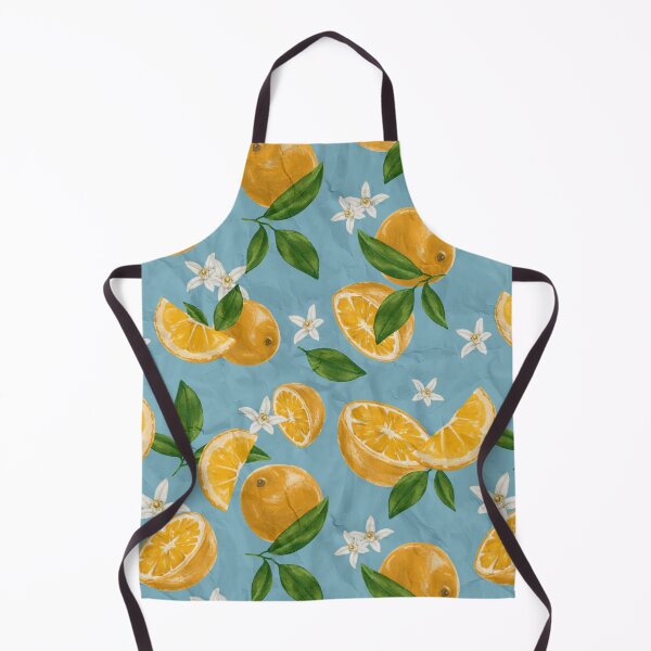Item preview, Oranges and blossoms pattern designed and sold by Crafticorn.