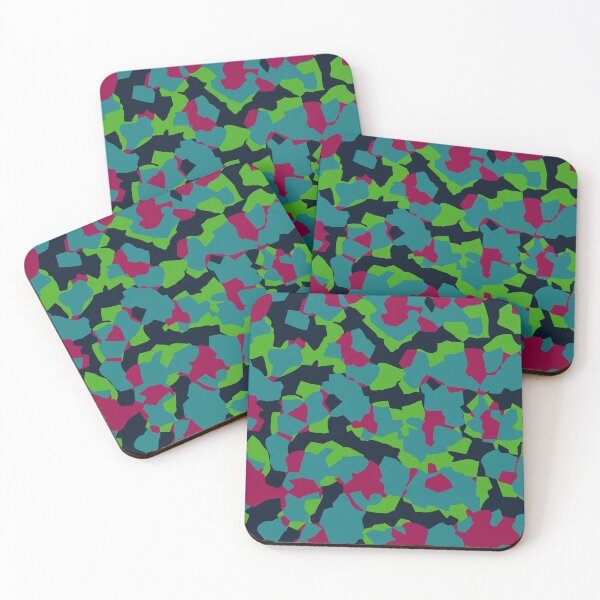 Item preview, vibrant camo multicolor trendy pattern designed and sold by cutecrazytshirt.