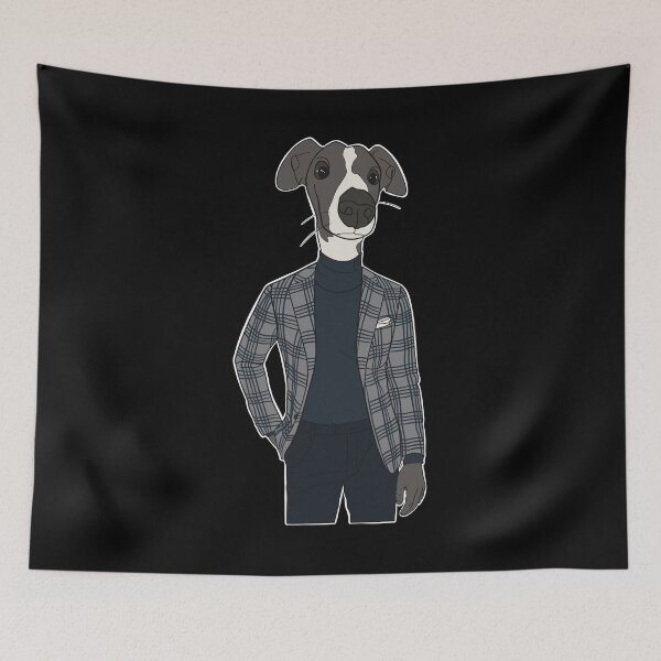 Item preview, Adorable Italian greyhound sporting a super dapper mens suit designed and sold by ThisIggyLife.