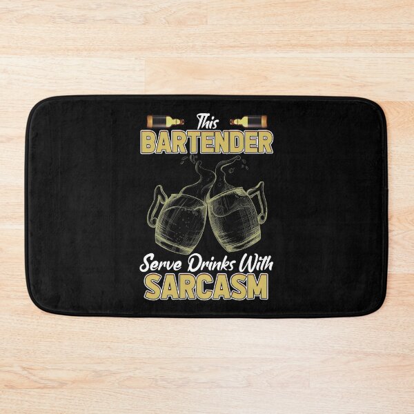 Item preview, This Bartender Serve Drinks With Sarcasm designed and sold by saulmedia.