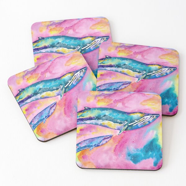 Item preview, Galaxy Whale Watercolour Painting designed and sold by JulieSpriddle.