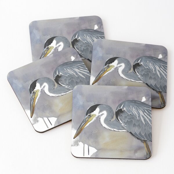 Item preview, Grey heron designed and sold by PerjamosyArt.