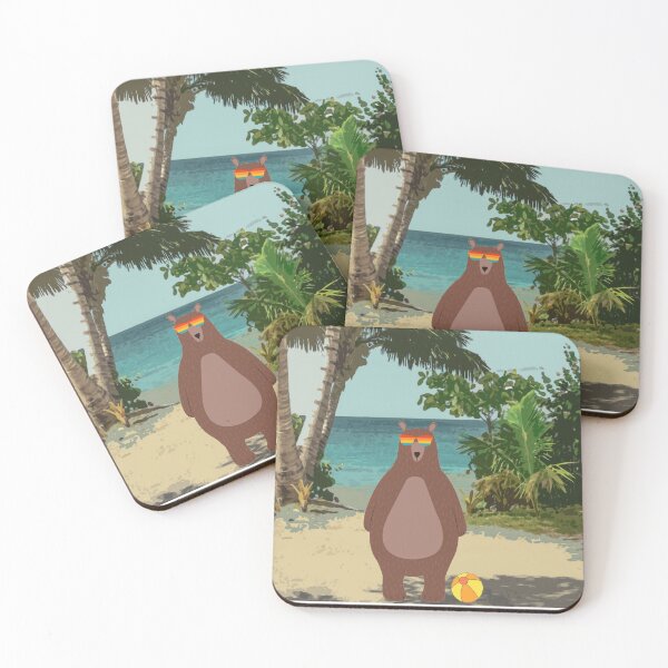 Item preview, Bear on the Beach designed and sold by CreativeBel.