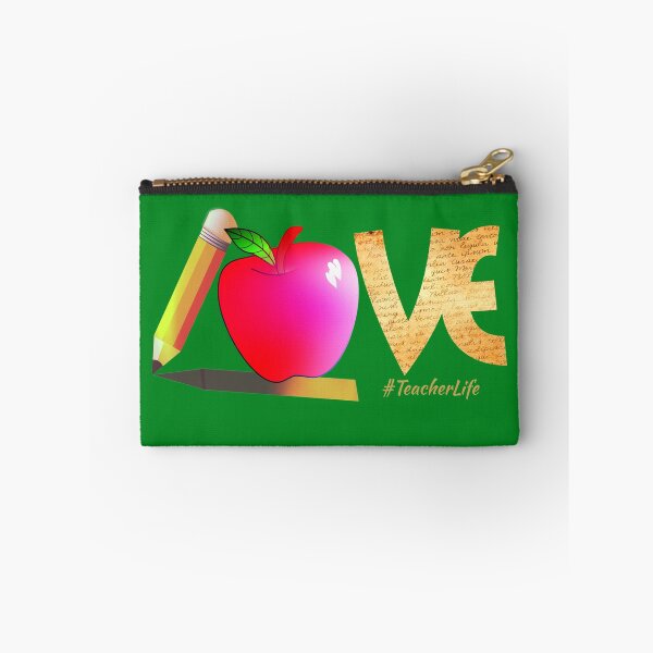Item preview, LOVE Teacher Life Apple Pencil Teacher Appreciation For Mom T-Shirt designed and sold by hanlynstyle.