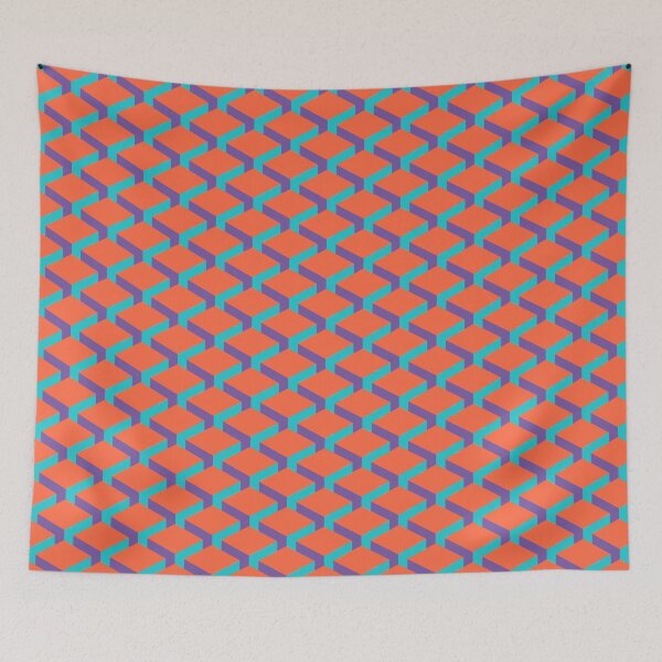 Item preview, Orange/Blue Cube designed and sold by Artisan-Gallery.