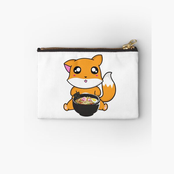 Item preview, Wholesome Fox Eating Ramen designed and sold by kindtoearth.