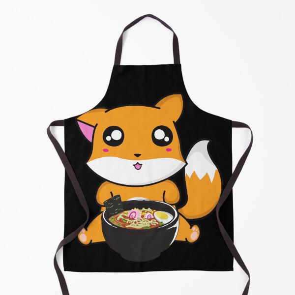 Item preview, Wholesome Fox Eating Ramen designed and sold by kindtoearth.