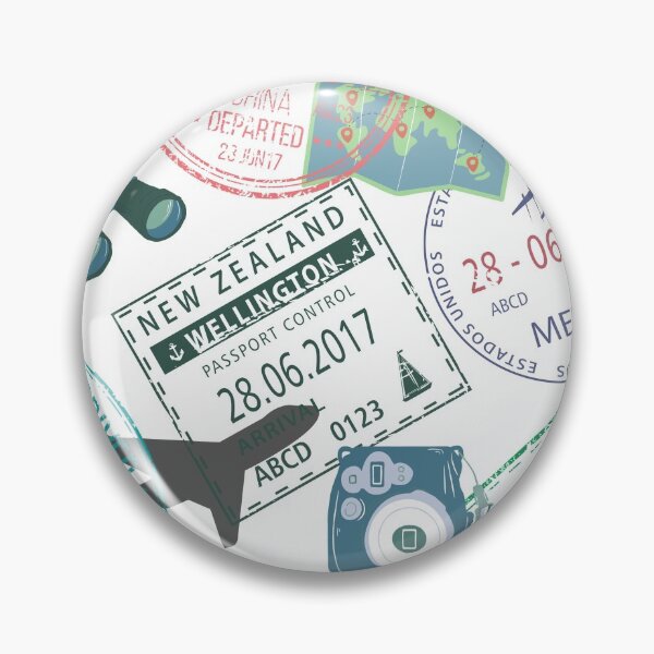 Item preview, Series Of World Travel Passport Stamps designed and sold by stylish-with-us.