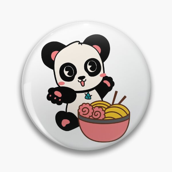 Item preview, Wholesome Panda Eating Ramen designed and sold by kindtoearth.