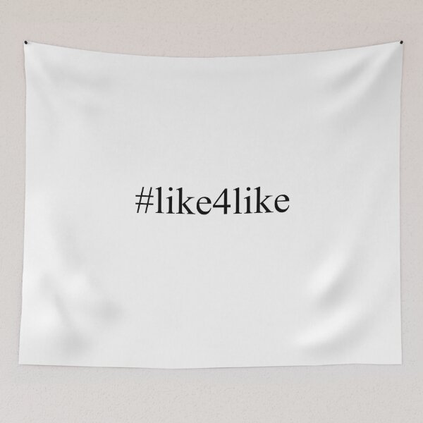 Item preview, Like4like Hashtag designed and sold by Artsy Boulevard.