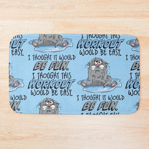 Item preview, Easy and funny workout shocked cat quote designed and sold by ARTemyzz.