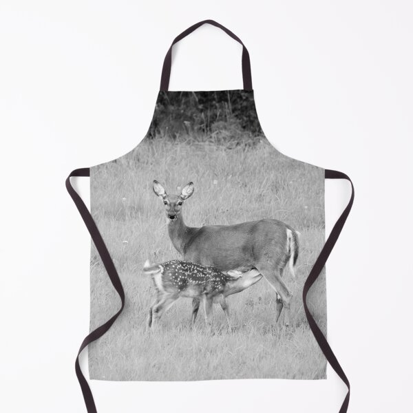 Item preview, Whitetail with a calf bw designed and sold by Jouko Lehto Photography.