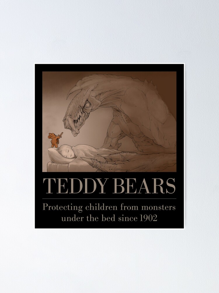 "Teddy Bears, protecting children since 1902" Poster for Sale by